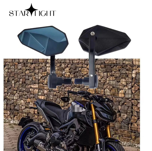 Motorcycle Rearview Handle Bar End Mirror Side Mirror Fit For YAMAHA MT-07 FZ-07 MT-09 FZ-09 MT-10 Tmax500 Tmax530 FZR XSR900