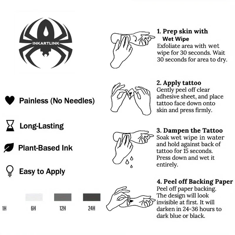Cat And Dog Paw Prints Temporary Tattoo,Lasts To 15 Days New Technology Magic Waterproof Semi Permanent Sticker