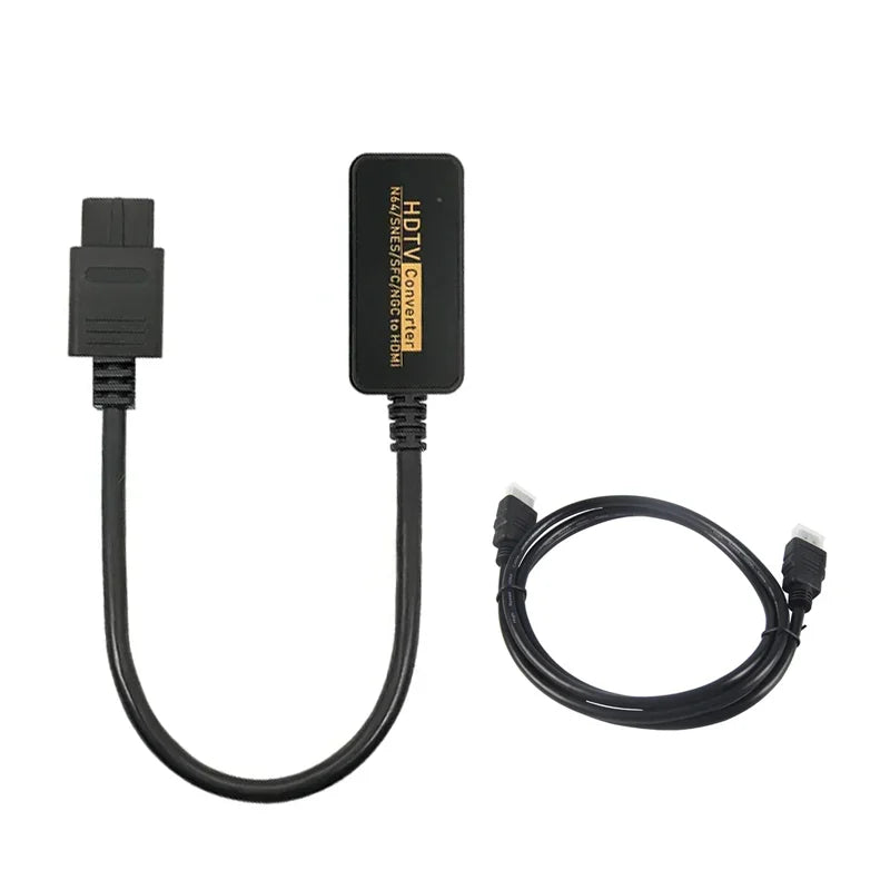 1080P NGC/SNES/N64 To HDMI Converter Adapter,HDMI Cable for Nintend 64 SNES Console Game Cube Plug and Play Restore Game Screen