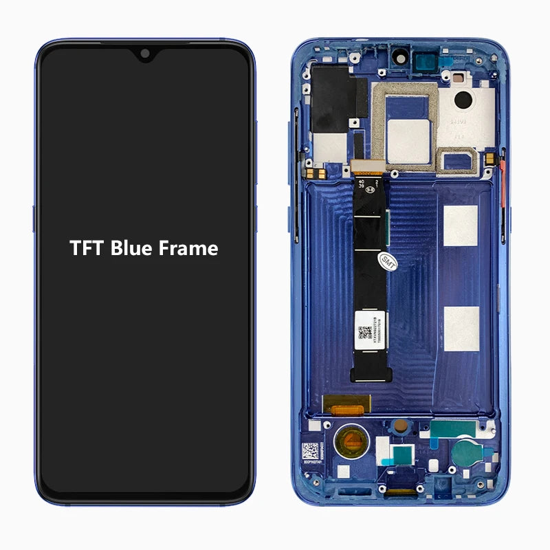 AMOLED For Xiaomi Mi 9 Mi9 LCD Display Touch Screen Digitizer Assembly With Frame For Xiaomi Mi9 M1902F1G Screen Replacement