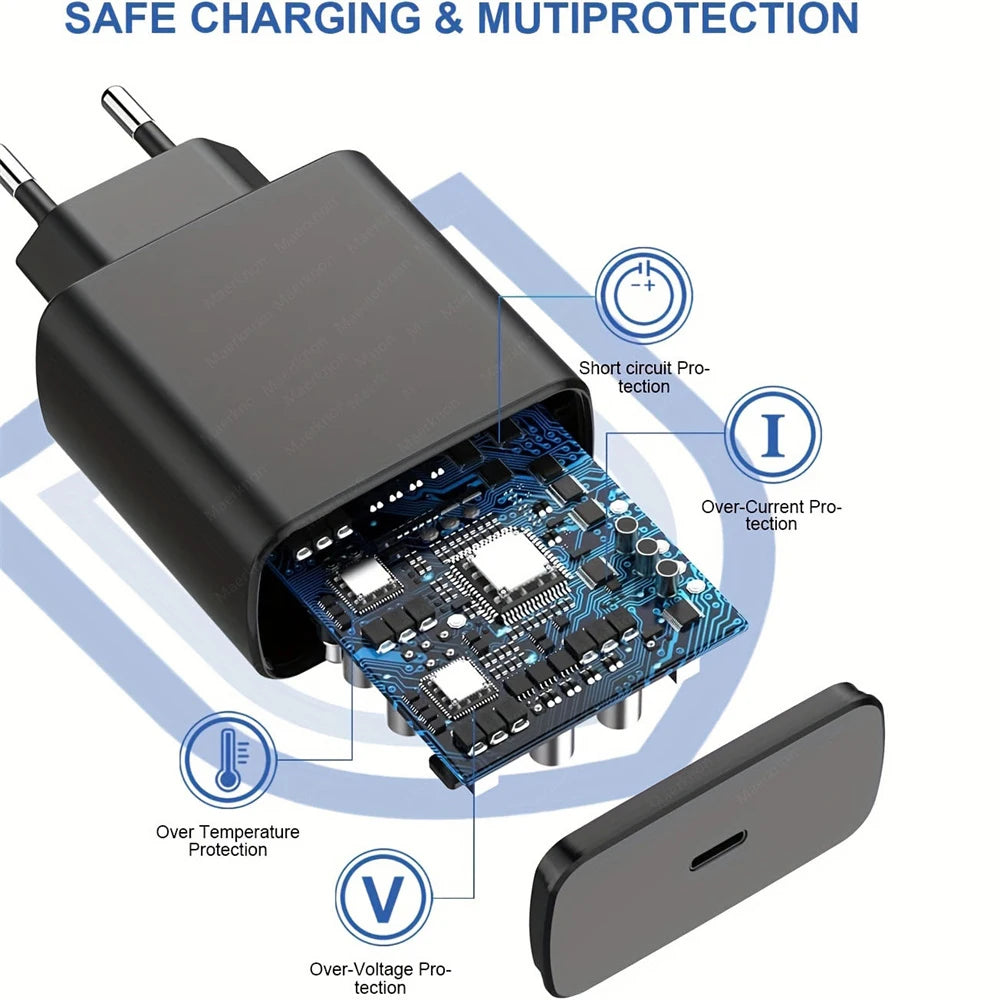 45W USB C Charger PD Super Fast Charger 3.28 ft Type C Cable Quick charge for Samsung Galaxy S23 S22 Ultra Note 10 Phone Charger