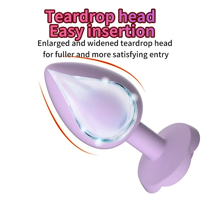 Rose Anal Plug 3 Size Silicone Butt Plugs Stimulator Anal Sex Toys Prostate Massager Anal Trainer Sex Toys for Men Women Couples