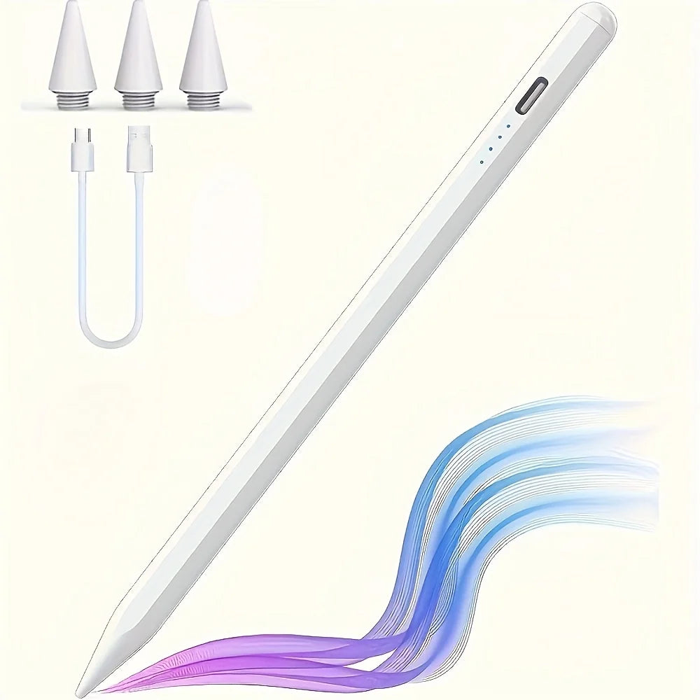 Stylus Pen for Apple iPad Android Tablet Pencil 2 Pro Air 3 4 5 M2 M3 M4 Mini 2024 2025 Find My in App Palm Rejection IOS Draw