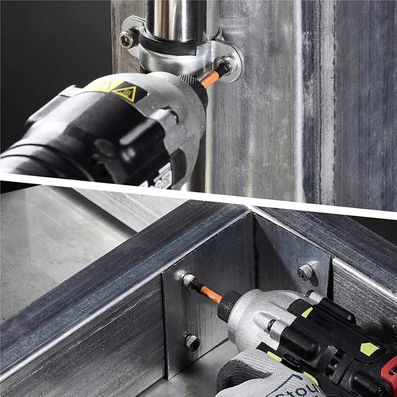 20PCS Hex Head Allen Wrench Bit Set Magnetic Screwdriver Drill Bit Metric Imperial SAE Quick Release 1/4in Hex Shank Impact 50mm