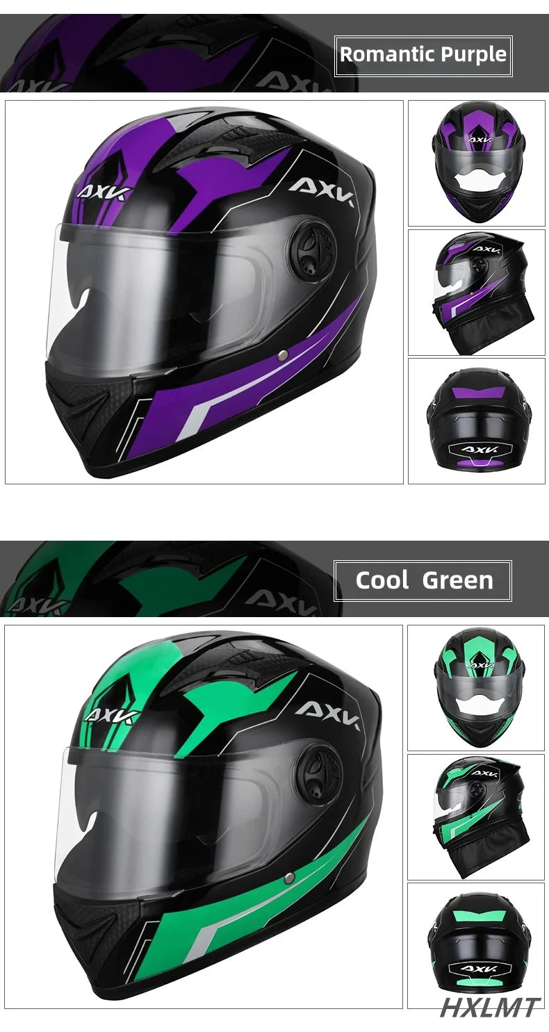 Safety Motorcycle Helmet Racing Full Helmet Motorcycle Classic Collar Helmet Headgear Casque Casco Capacete Accessories