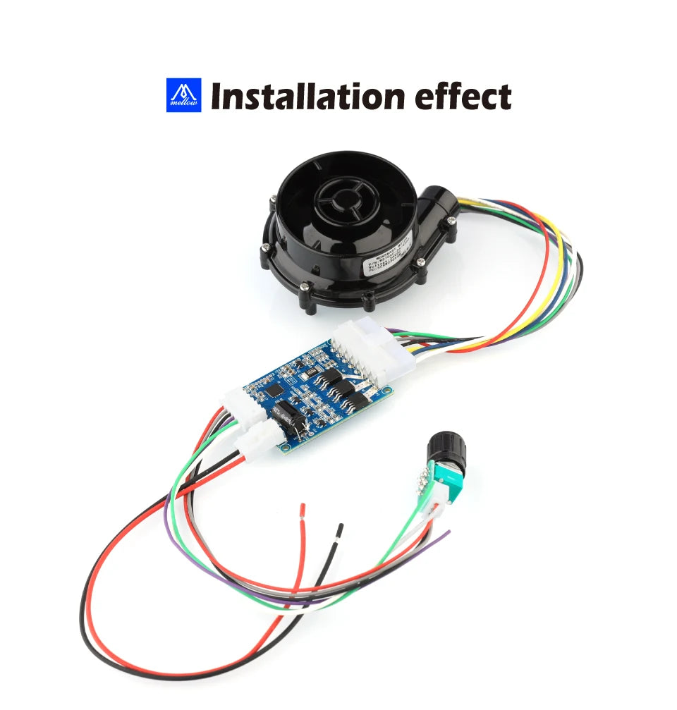 Mellow WS7040 24V Brushless Centrifugal Air Blower DC 7040 Blower Fan 6.5kpa For VzBoT HevORT 3D Printer