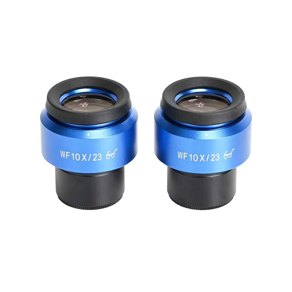 1PCS Stereo Microscope Eyepiece WF10X High-Eyepoint Diopter Adjustable Wide-Field Field of View 23mm Interface Diameter 30mm