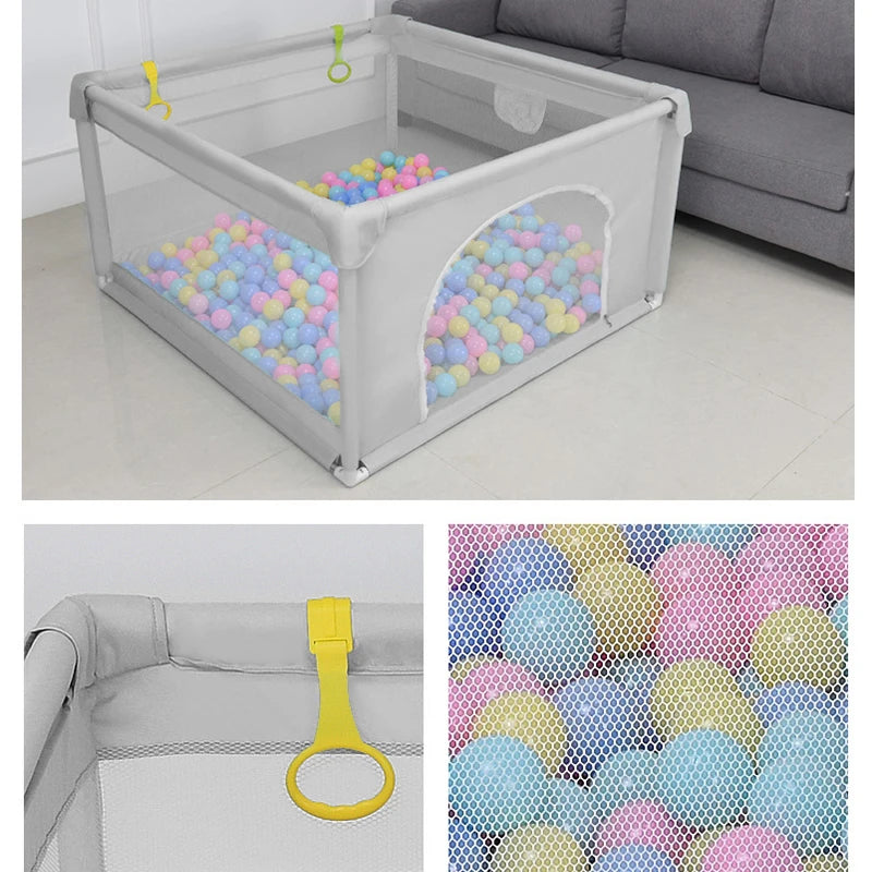 7 Optional Sizes Large Children s Playpen with Foam Protector Baby Safety Fence Kids Ball Pit Playpen for Babies Baby Playground