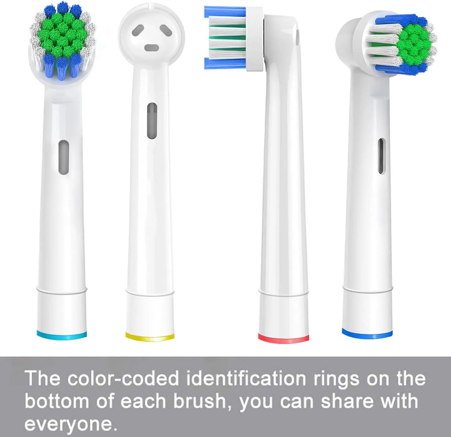 4Pcs Replacement Toothbrush Heads Compatible with Oral-B Braun Professional Electric Toothbrush Heads Brush Heads
