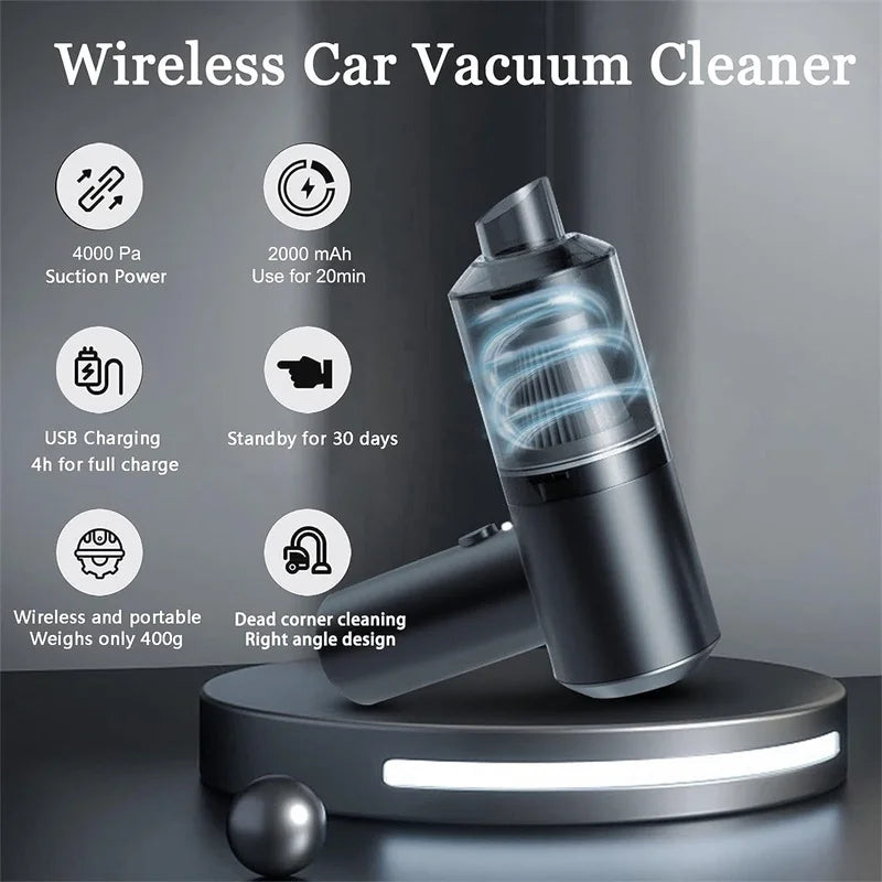Combination Vacuum Cleaner USB Charging Car Household Vacuum Cleaner Small Car with Fully Automatic High Power Powerful Cleaning