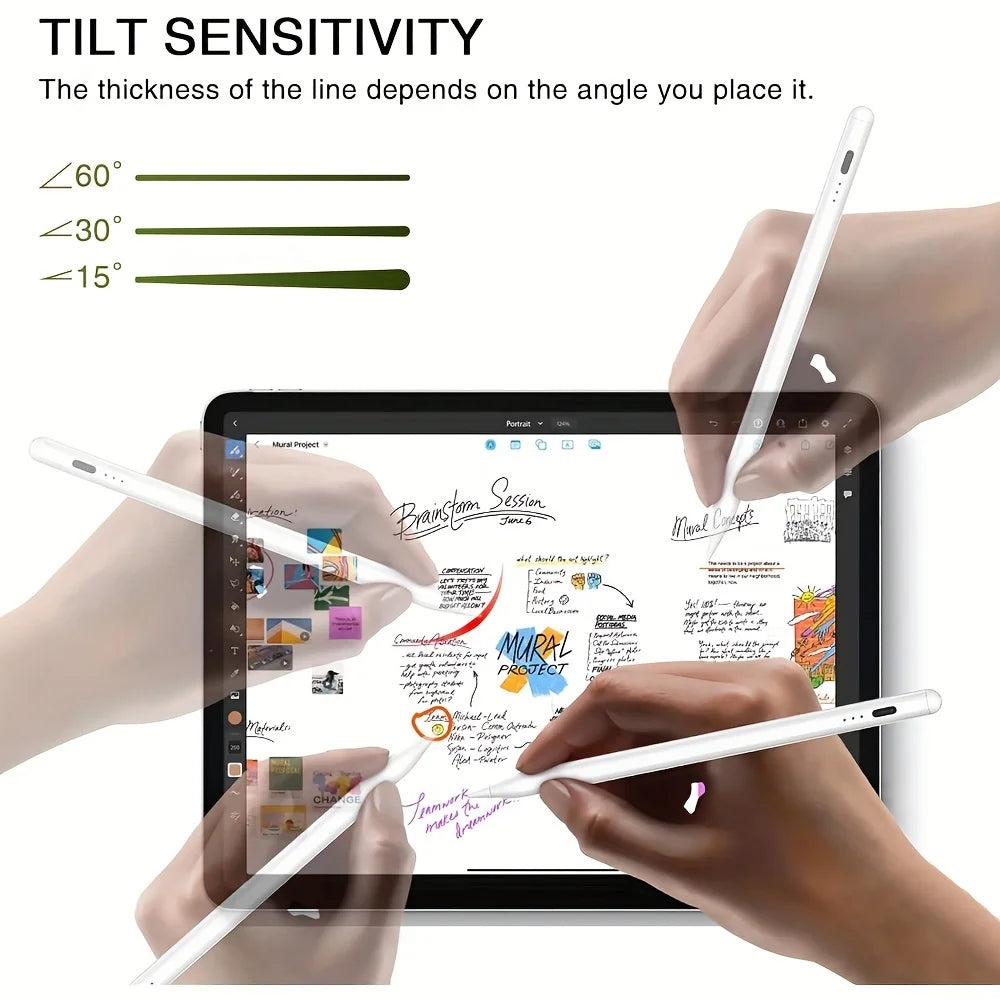 Stylus Pen for Apple iPad Android Tablet Pencil 2 Pro Air 3 4 5 M2 M3 M4 Mini 2024 2025 Find My in App Palm Rejection IOS Draw