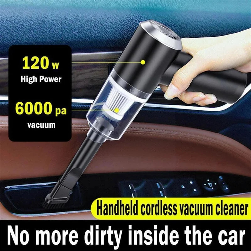 Combination Vacuum Cleaner USB Charging Car Household Vacuum Cleaner Small Car with Fully Automatic High Power Powerful Cleaning