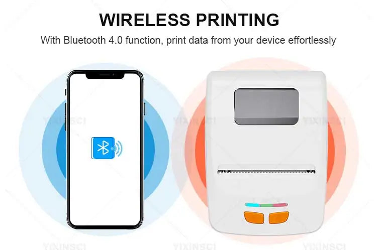 58mm Mini Portable Mobile Bill Ticket Thermal Receipt Printer Bluetooth USB Printer For Android IOS Windows Pocket Bill Makers