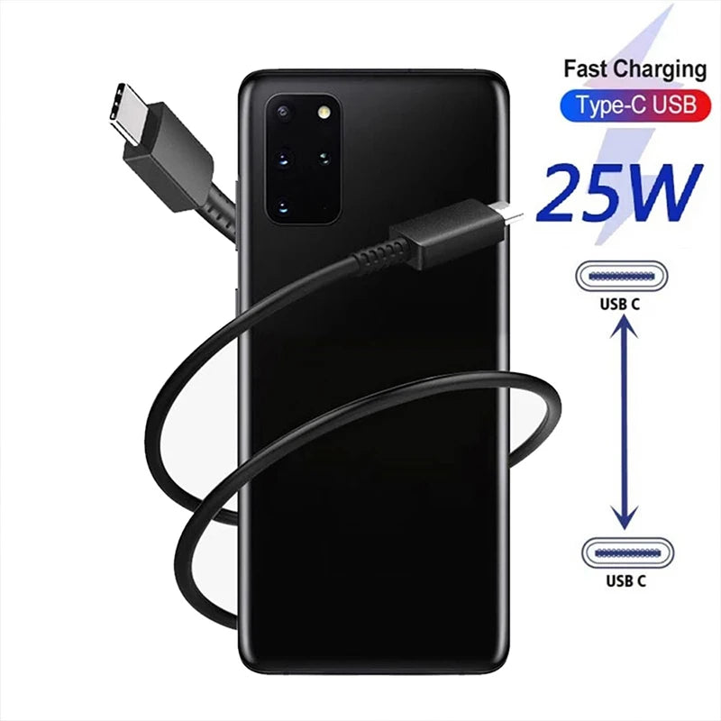 USB C Charger PD 25W Super Fast Charger 3.28 ft Type C Cable Fast Charging for Samsung Galaxy S23 S22 Ultra Note10 Phone Charger