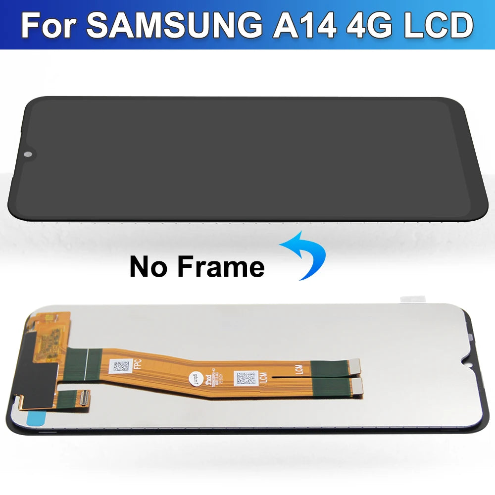 6.6" For Samsung A14 4G LCD Display Touch Screen Digitizer Assembly For Samsung A14 LTE  A145F A145P A145M Screen