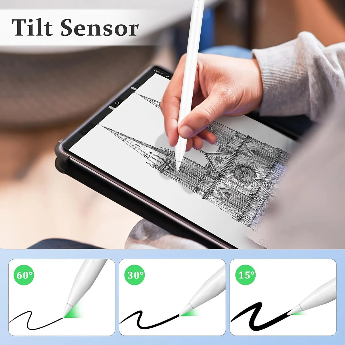 Stylus Pen for Apple iPad Android Tablet Pencil 2 Pro Air 3 4 5 M2 M3 M4 Mini 2024 2025 Find My in App Palm Rejection IOS Draw