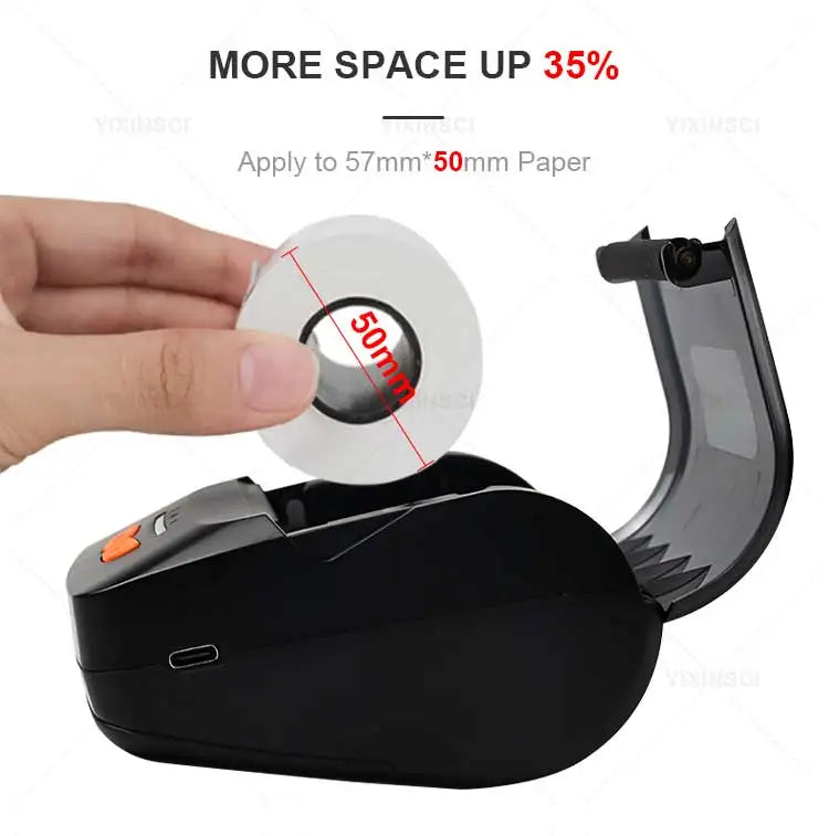 58mm Mini Portable Mobile Bill Ticket Thermal Receipt Printer Bluetooth USB Printer For Android IOS Windows Pocket Bill Makers