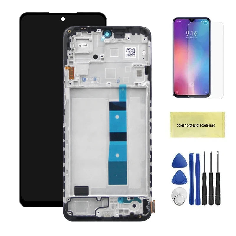 Screen for Xiaomi Redmi Note 12 4G 23021RAAEG 23021RAA2Y Lcd Display Digital Touch Screen with Frame for Redmi Note 12 4G Screen