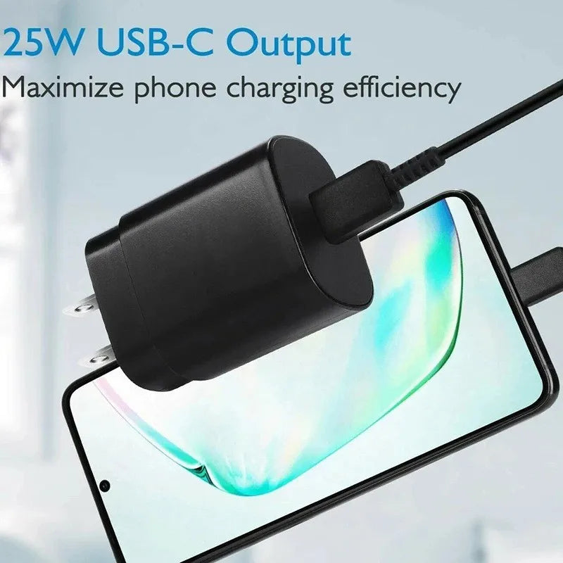 USB C Charger PD 25W Super Fast Charger 3.28 ft Type C Cable Fast Charging for Samsung Galaxy S23 S22 Ultra Note10 Phone Charger