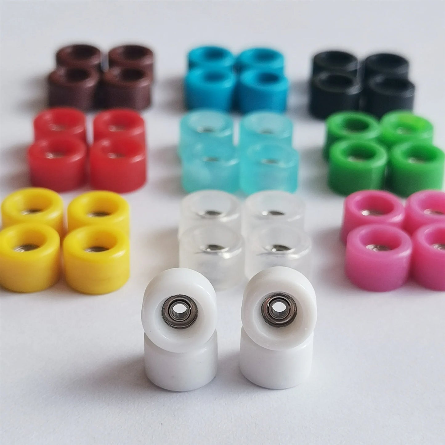 Urethane Fingerboard Wheels with ABEC 7 Bearing for Professional Finger Skate Board Set Mini Skateboard Toys