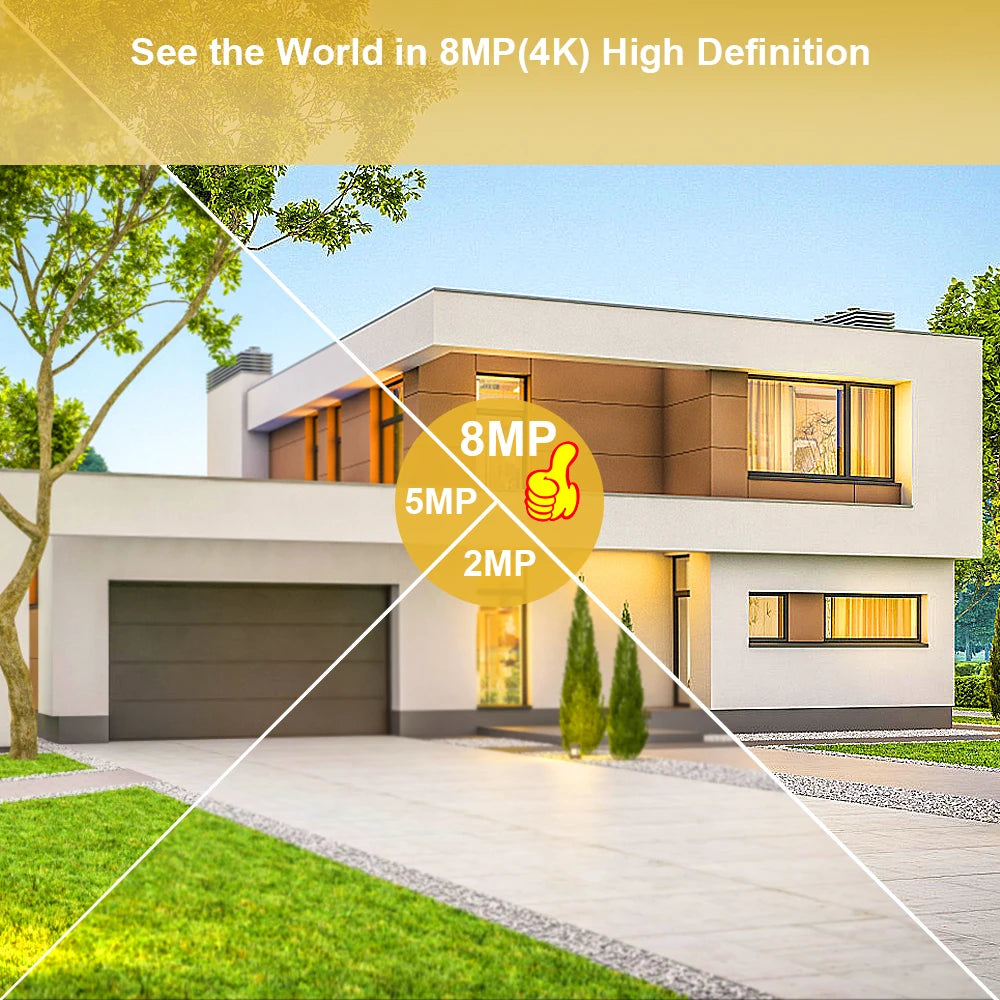 8MP 4K IP Camera 5MP Speed Dome Auto Tracking PTZ Camera Smart Home Outdoor Wireless WIFI Camera Surveillance Monitor iCsee