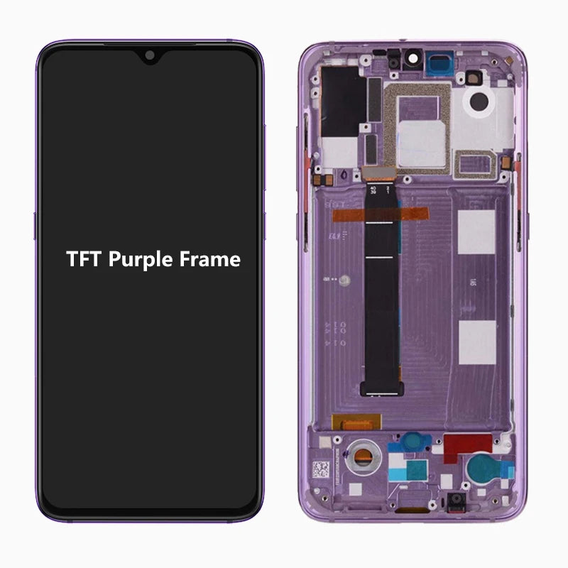 AMOLED For Xiaomi Mi 9 Mi9 LCD Display Touch Screen Digitizer Assembly With Frame For Xiaomi Mi9 M1902F1G Screen Replacement