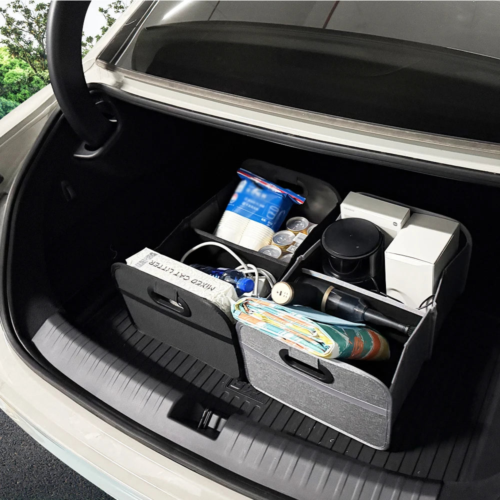 Trunk Organizer for suv, Foldable portable car storage box for camping outdoor storeroom,space saving multi functional