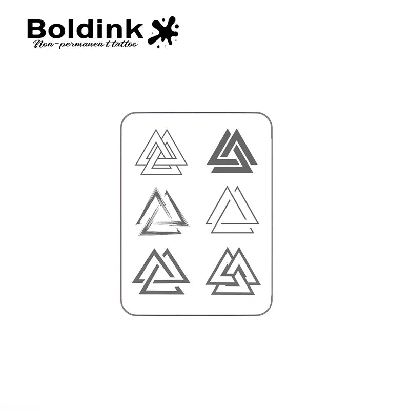 Geometry Temporary Tattoo,Lasts To 15 Days New Technology Magic Waterproof Semi Permanent Sticker.