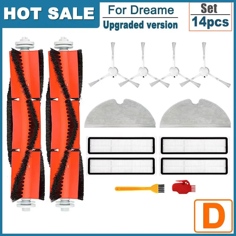 Fit For Dreame D9, D9 Max, L10 Pro, Trouver LDS Finder Roller Side Brush Mop Hepa Filter Vacuum Cleaner Accessory Part