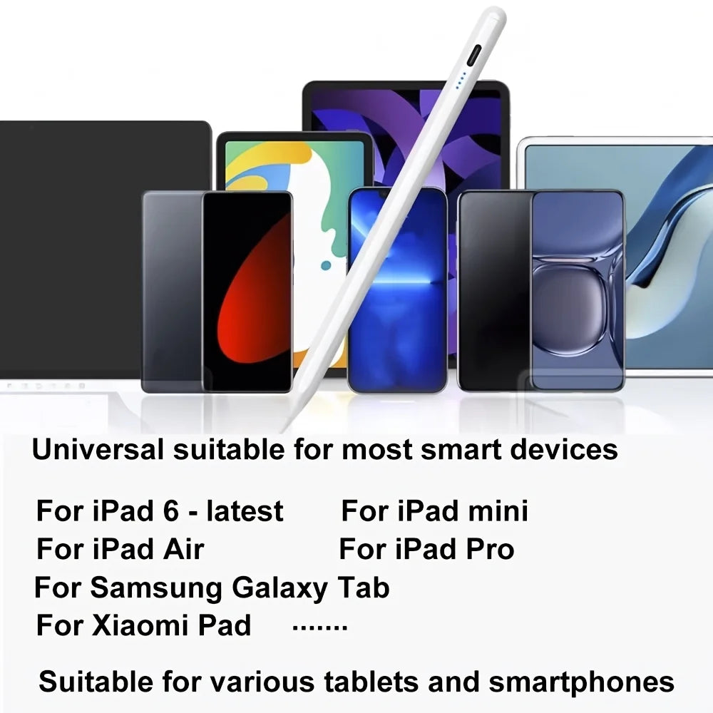 Stylus Pen for Apple iPad Android Tablet Pencil 2 Pro Air 3 4 5 M2 M3 M4 Mini 2024 2025 Find My in App Palm Rejection IOS Draw