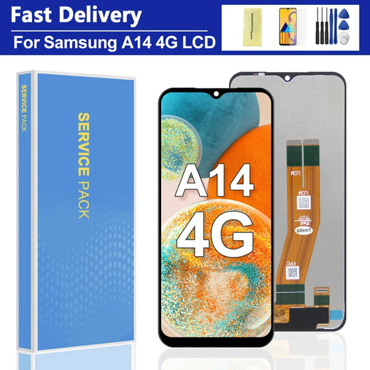 6.6" For Samsung A14 4G LCD Display Touch Screen Digitizer Assembly For Samsung A14 LTE  A145F A145P A145M Screen