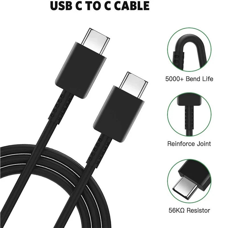 USB C Charger PD 25W Super Fast Charger 3.28 ft Type C Cable Fast Charging for Samsung Galaxy S23 S22 Ultra Note10 Phone Charger