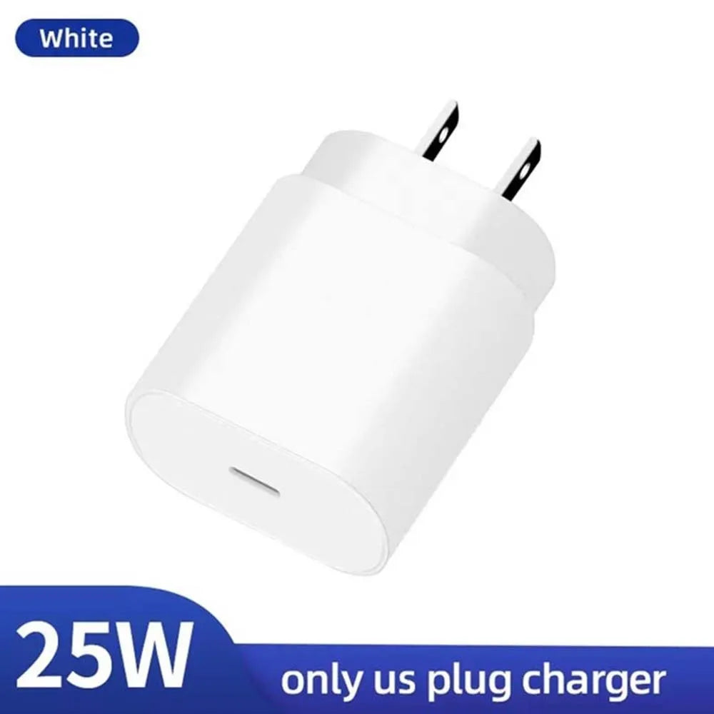 PD 25W USB C Charger Quick Charge 3.0 Super Fast Charging With Type C Cable For Samsung Galaxy S23 S22 S21Ultra Note 20