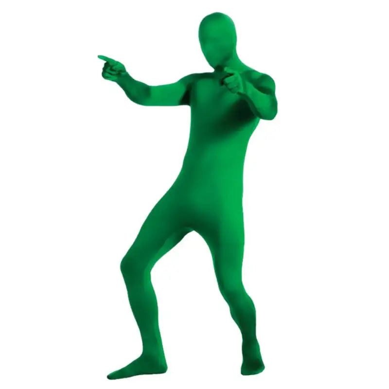 Spandex Stretch Full Jumpsuit for Men and Women,Black Zentai Suit,Halloween Carnival Skin Tight Suit,Disappearing Man Cosplay