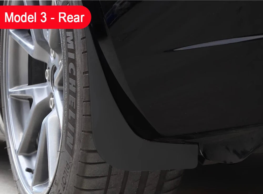 Soft Mud Flaps for Tesla Model 3 Highland 2024 Model Y 2024-2021 Mudflaps Splash Guards Mudguards Front Rear Fender Protector