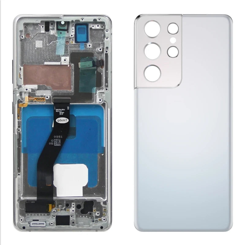 S21 Ultra AMOLED Screen Replacement for Samsung Galaxy S21 Ultra 5G G998B G998B/DS Lcd Display Digital Touch Screen with Frame
