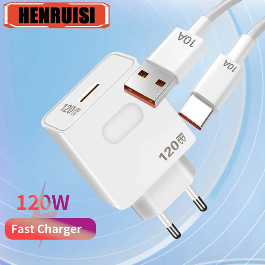 120W GaN USB Charger Fast Charging Quick Charge 3.0 Mobile Phone Charger For iPhone Samsung Xiaomi Huawei Charger Fast Charging