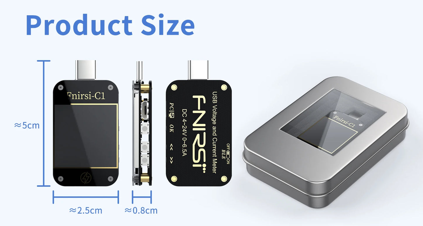 FNB38 Current And Voltage Meter USB Tester QC4+ PD3.0 2.0 PPS Fast Charging Protocol Capacity Test
