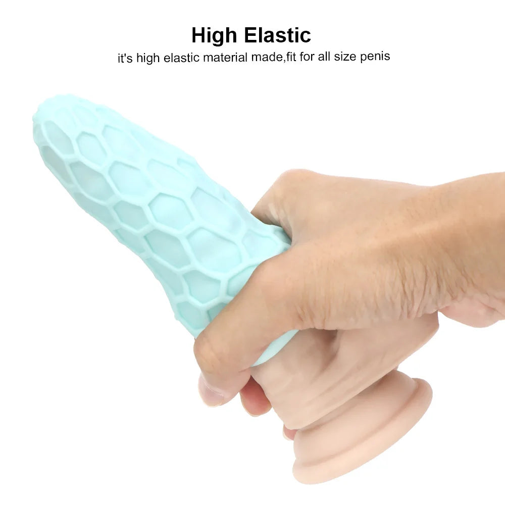 Male Masturbation Cup Vagina Egg Peni Massage Adult Toy For Men Glans Exercise Blowjob Toy Stretchy Silicone Sex Toys For Men