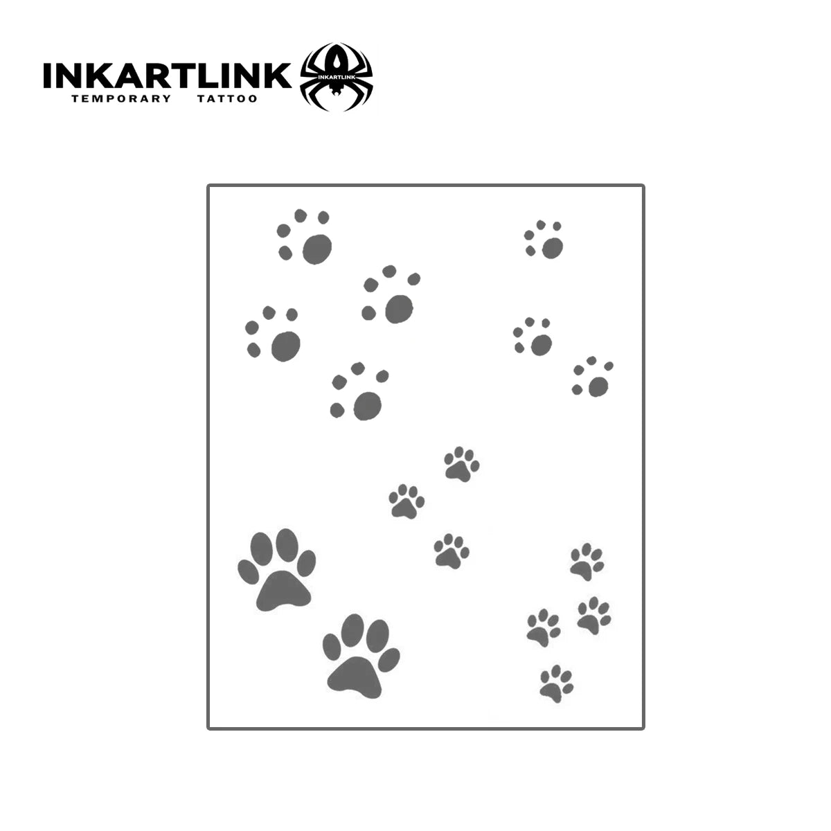 Cat And Dog Paw Prints Temporary Tattoo,Lasts To 15 Days New Technology Magic Waterproof Semi Permanent Sticker