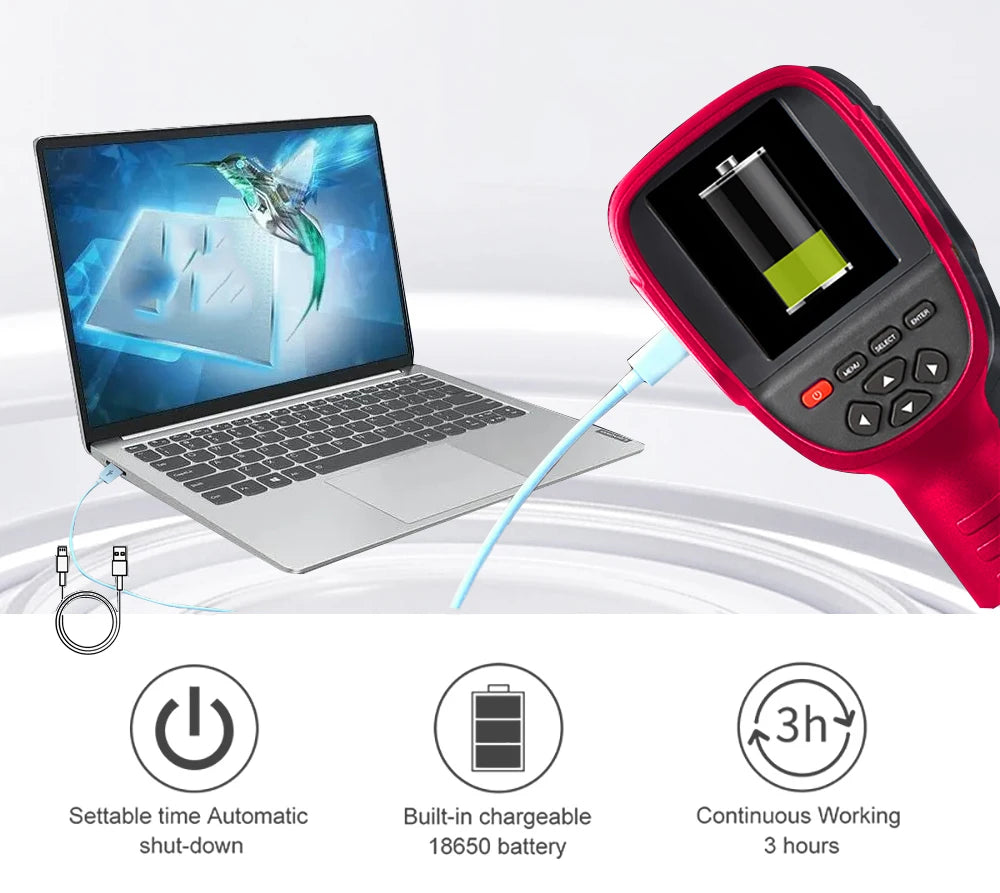 TOOLTOP ET692C Professional Thermal Imaging Camera 256*192 Handheld Thermal Imager for Pipeline Heating Leak Automotive Inspect