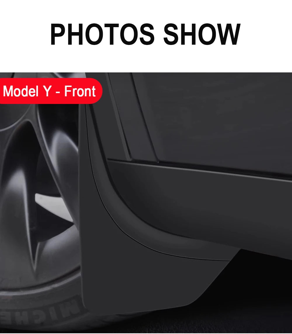Soft Mud Flaps for Tesla Model 3 Highland 2024 Model Y 2024-2021 Mudflaps Splash Guards Mudguards Front Rear Fender Protector