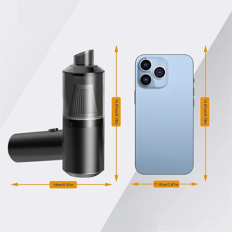 Combination Vacuum Cleaner USB Charging Car Household Vacuum Cleaner Small Car with Fully Automatic High Power Powerful Cleaning