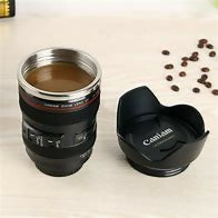 400ml Camera lens Thermocup (Black)