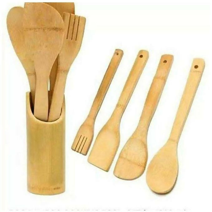 6 pcs bamboo mwiko set