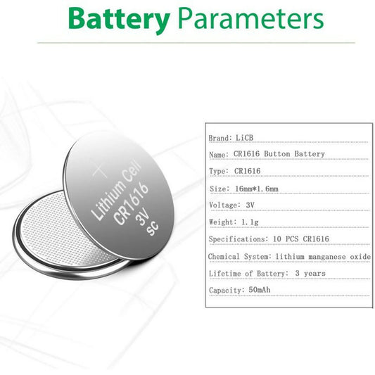 CR1616 Lithium Battery 3V Fobs