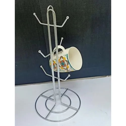 Stainless Steel 6 Cup /Mug Holder Stand