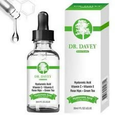 Dr. Davey Hyaluronic Acid Vitamin C & E, Green Tea & RoseHips Face Serum 30ml