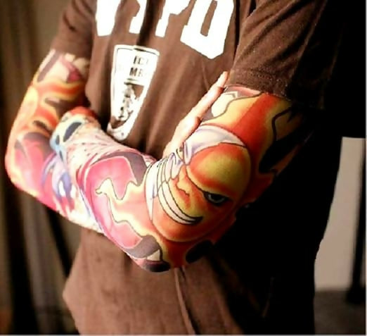 Fashion 3D Tattoo Printed Arm Sleeve