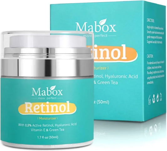 Mabox Retinol 2.5%,Hyaluronic Acid With Vitamin E Cream